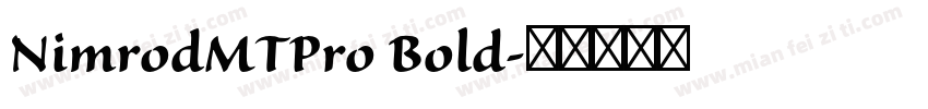 NimrodMTPro Bold字体转换
